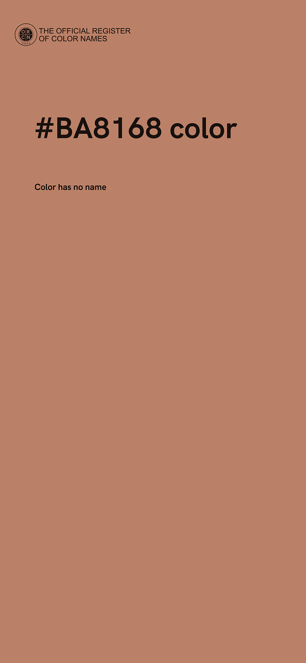 #BA8168 color image