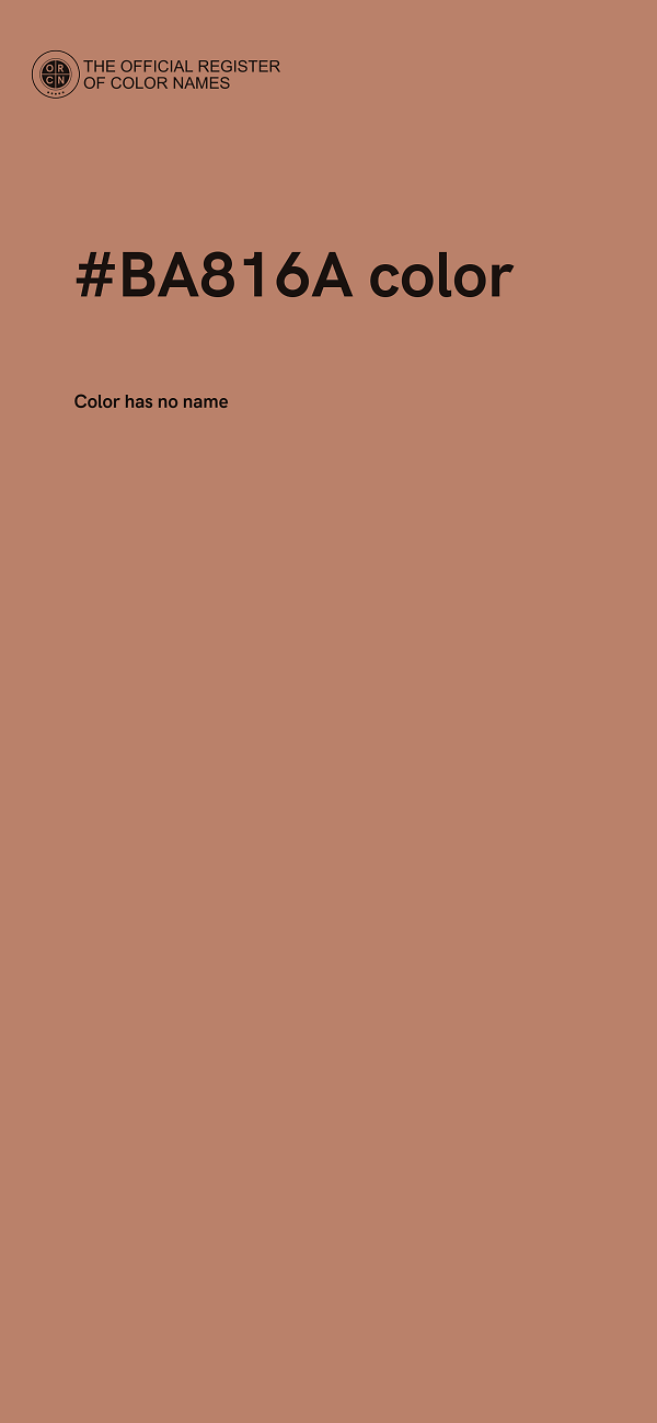 #BA816A color image
