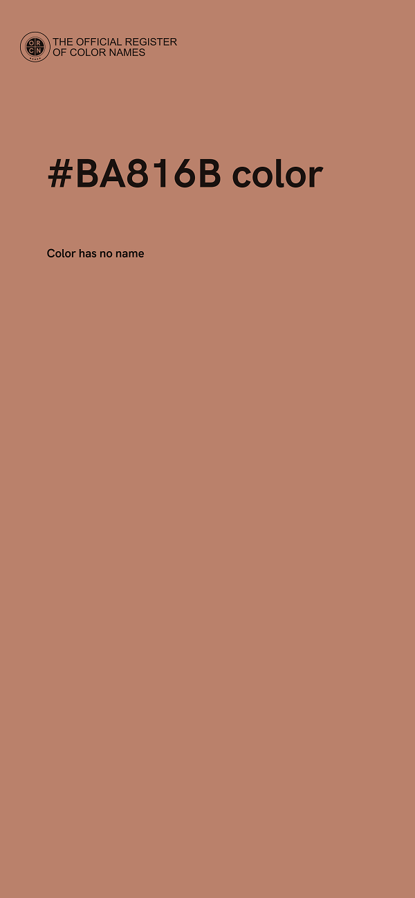 #BA816B color image