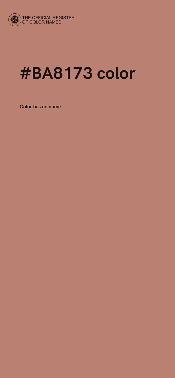 #BA8173 color image