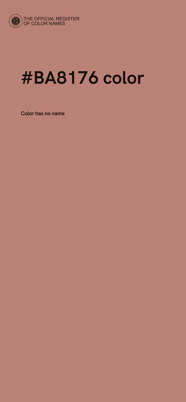 #BA8176 color image