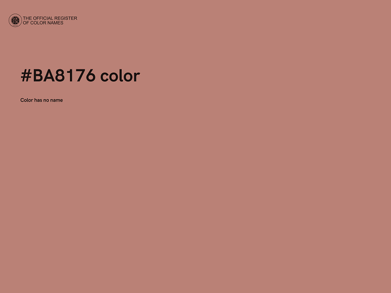 #BA8176 color image