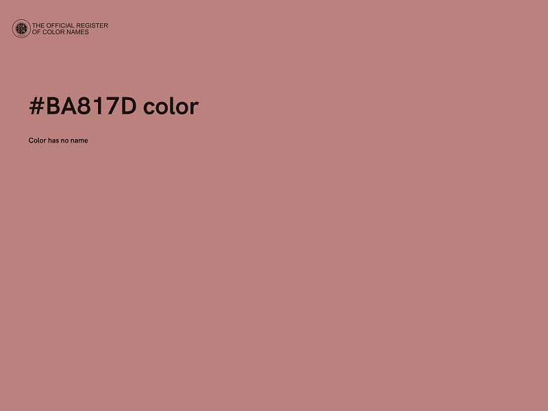 #BA817D color image