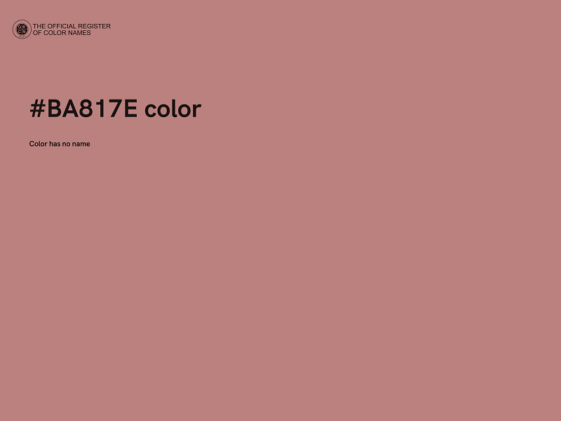 #BA817E color image