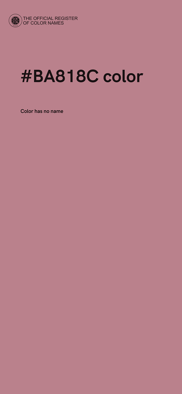 #BA818C color image