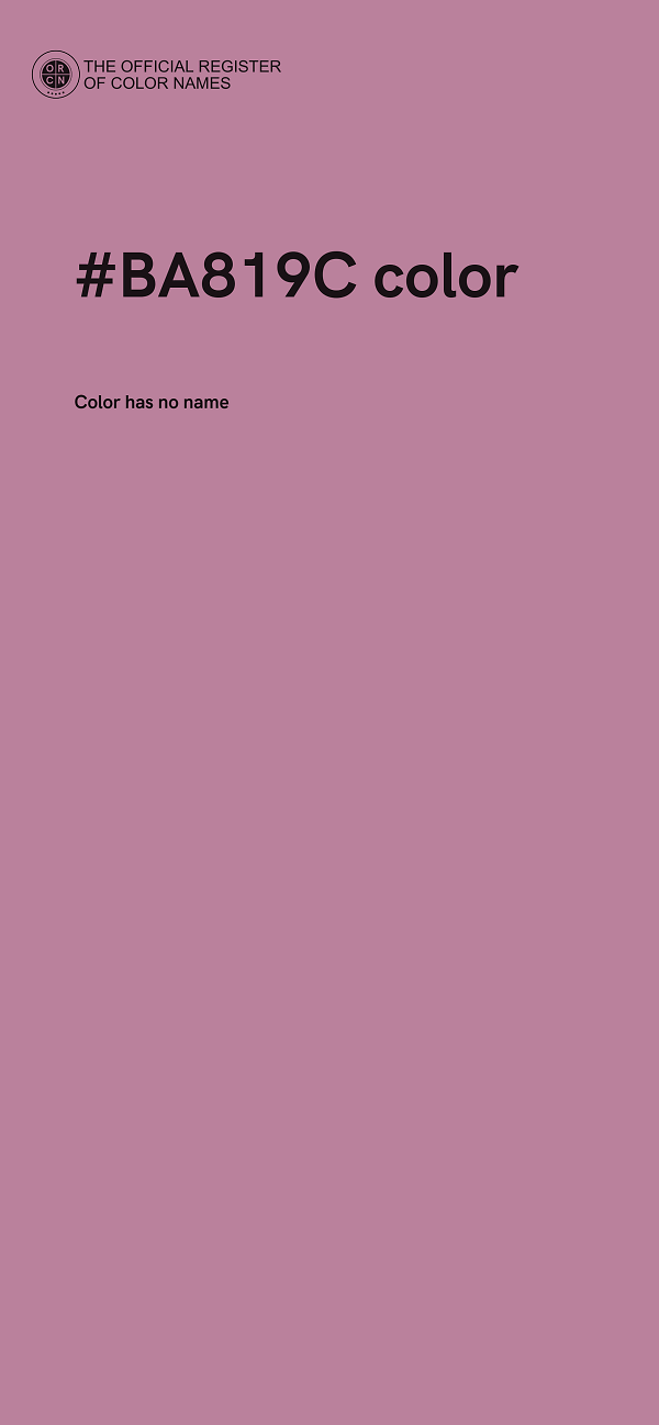 #BA819C color image