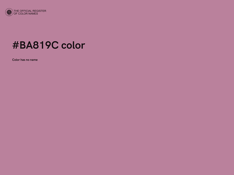 #BA819C color image