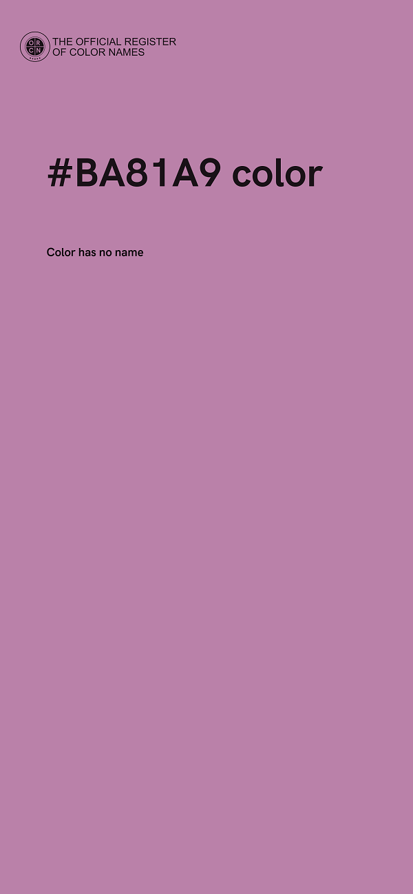 #BA81A9 color image