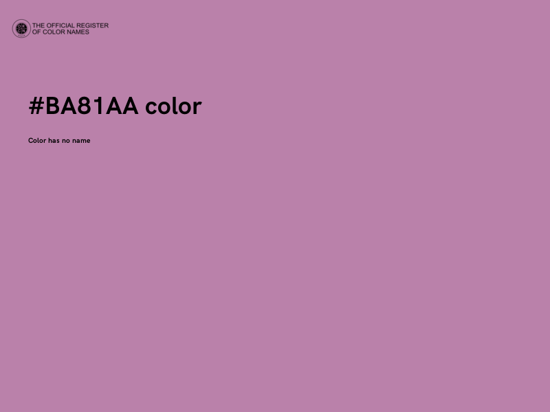 #BA81AA color image