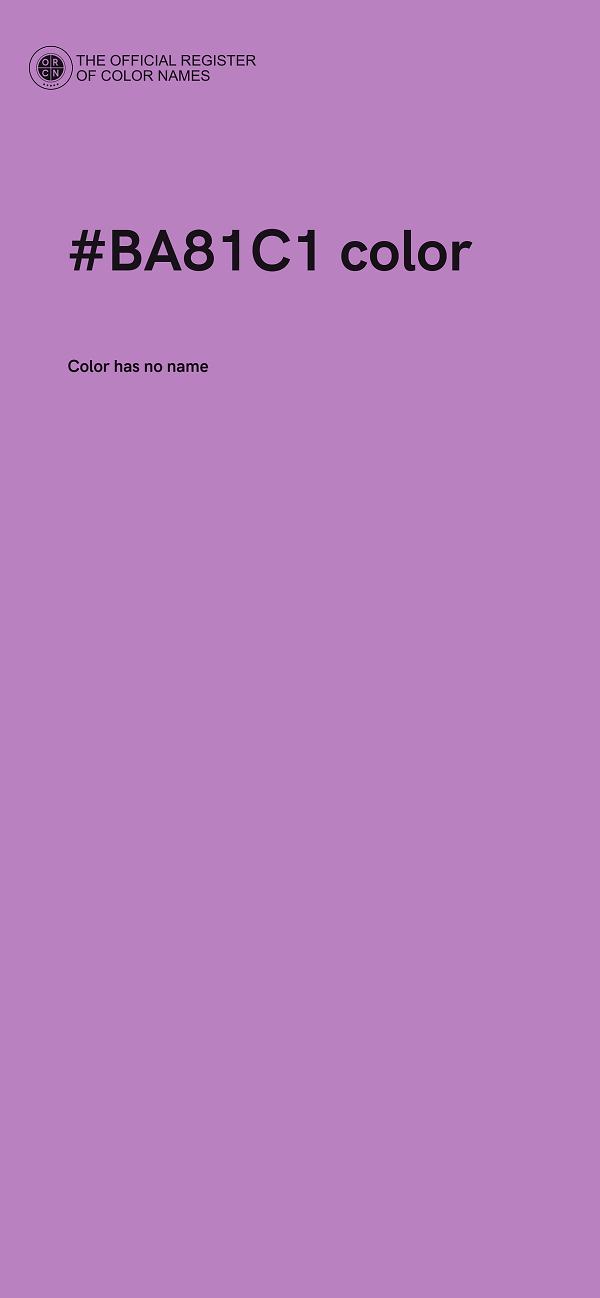 #BA81C1 color image
