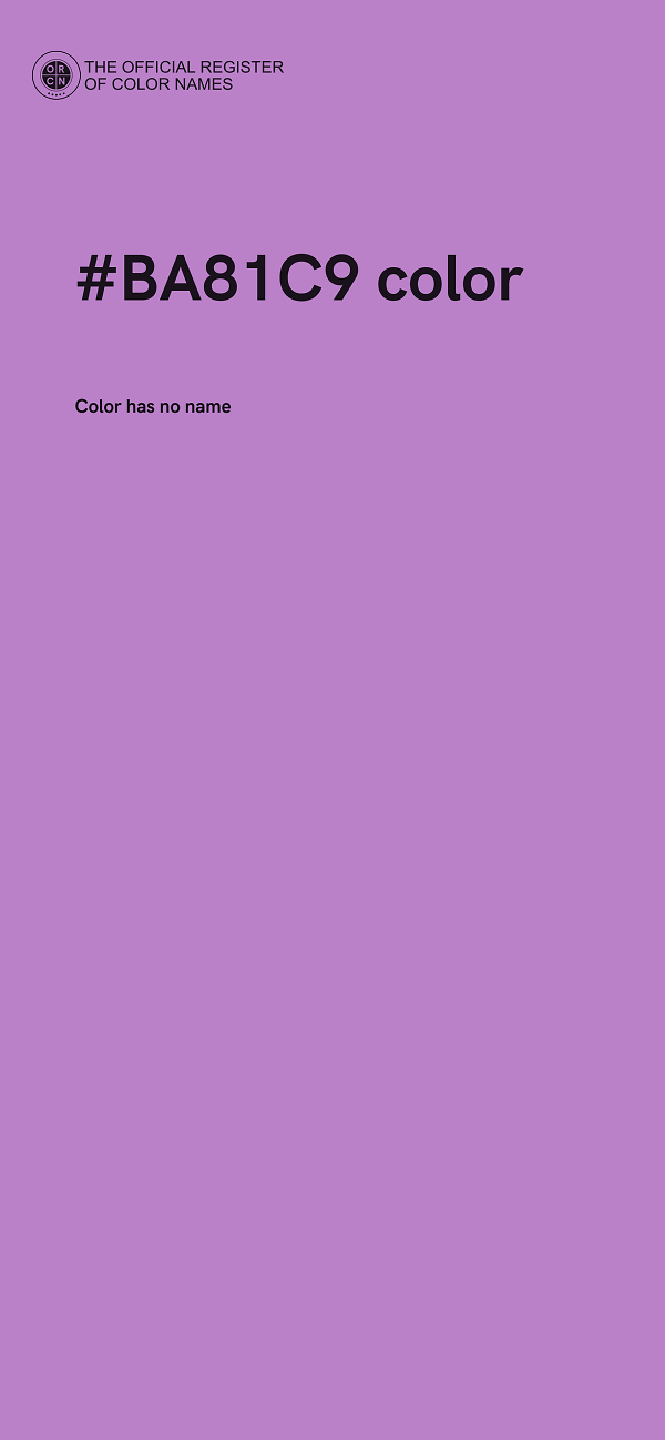 #BA81C9 color image