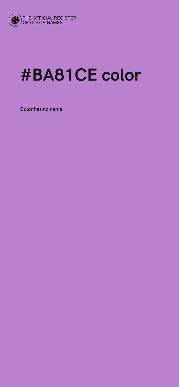 #BA81CE color image