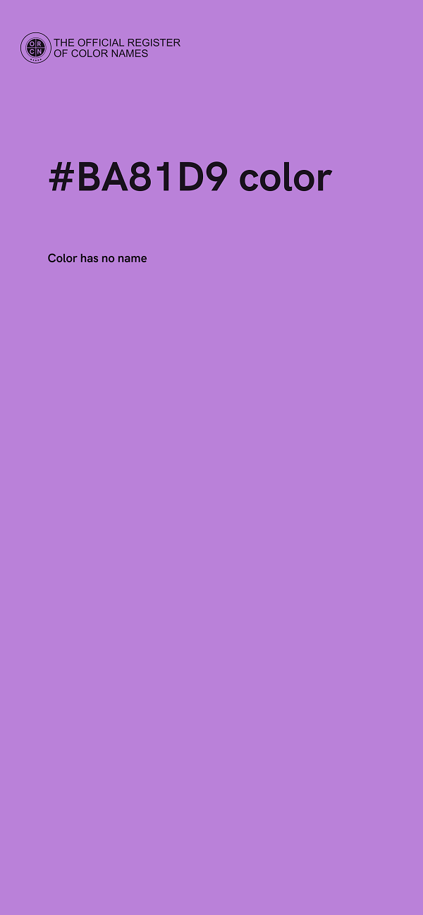 #BA81D9 color image
