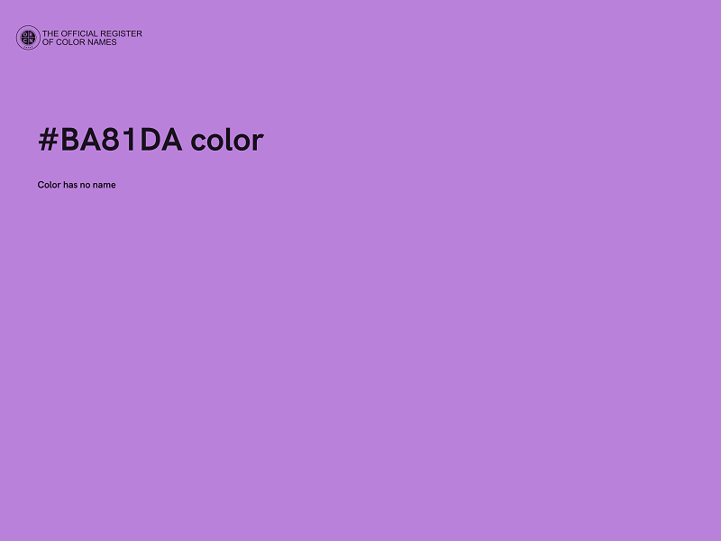 #BA81DA color image