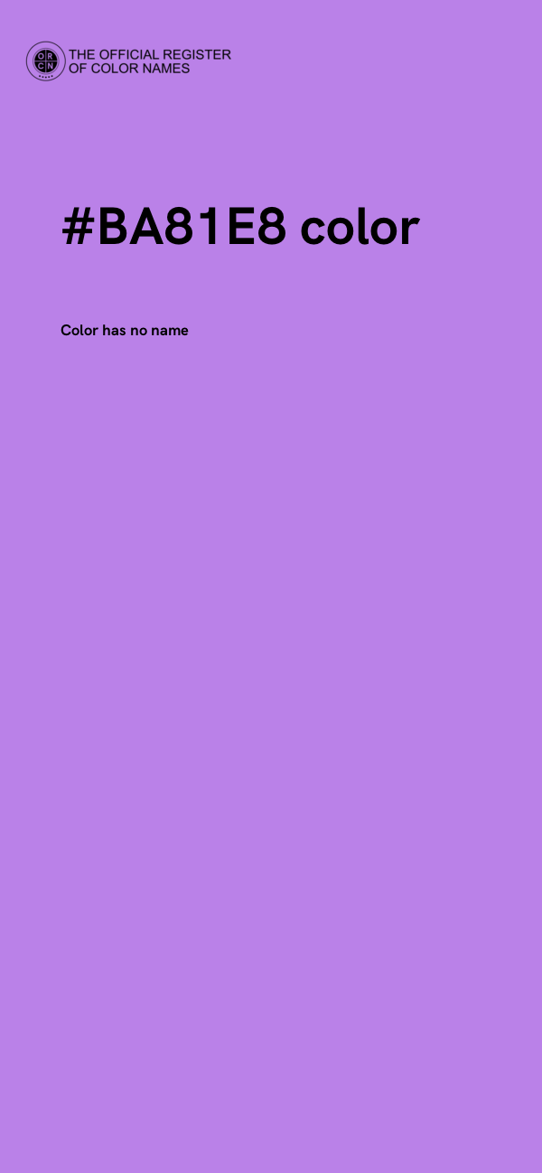 #BA81E8 color image
