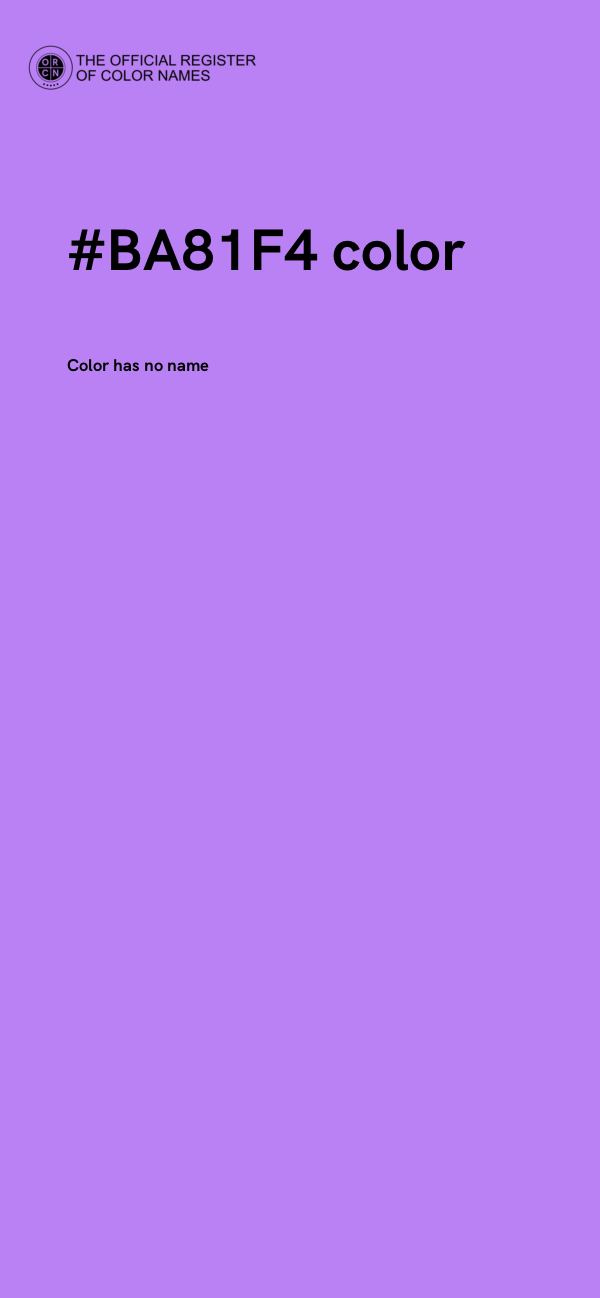 #BA81F4 color image