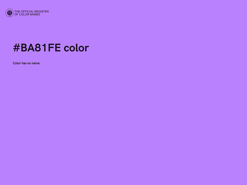 #BA81FE color image