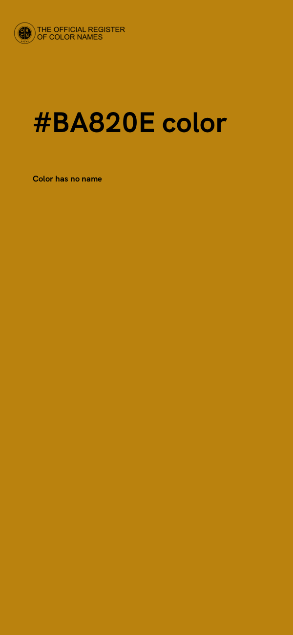 #BA820E color image