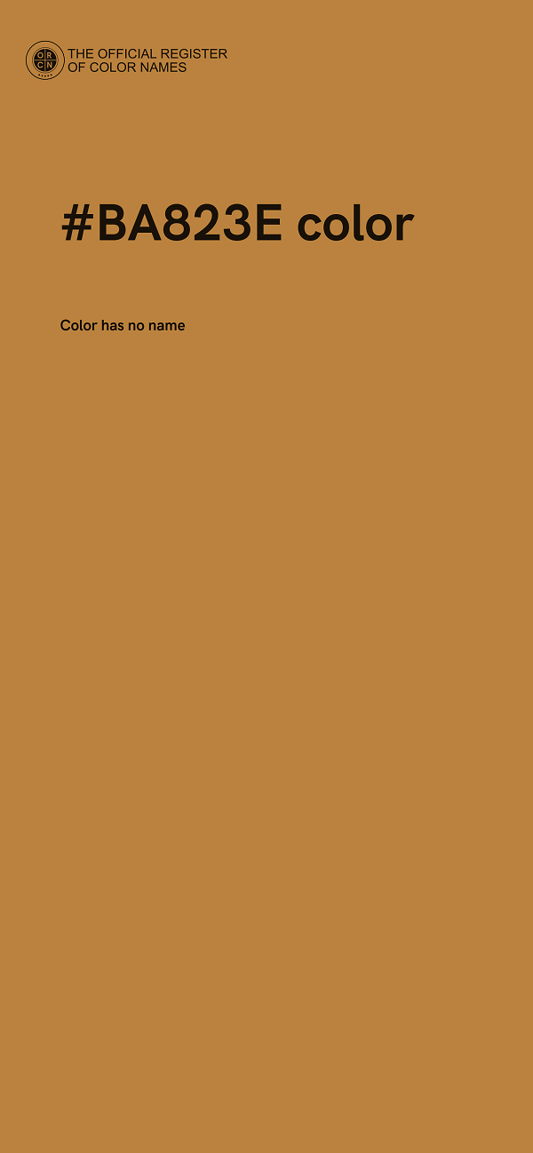 #BA823E color image