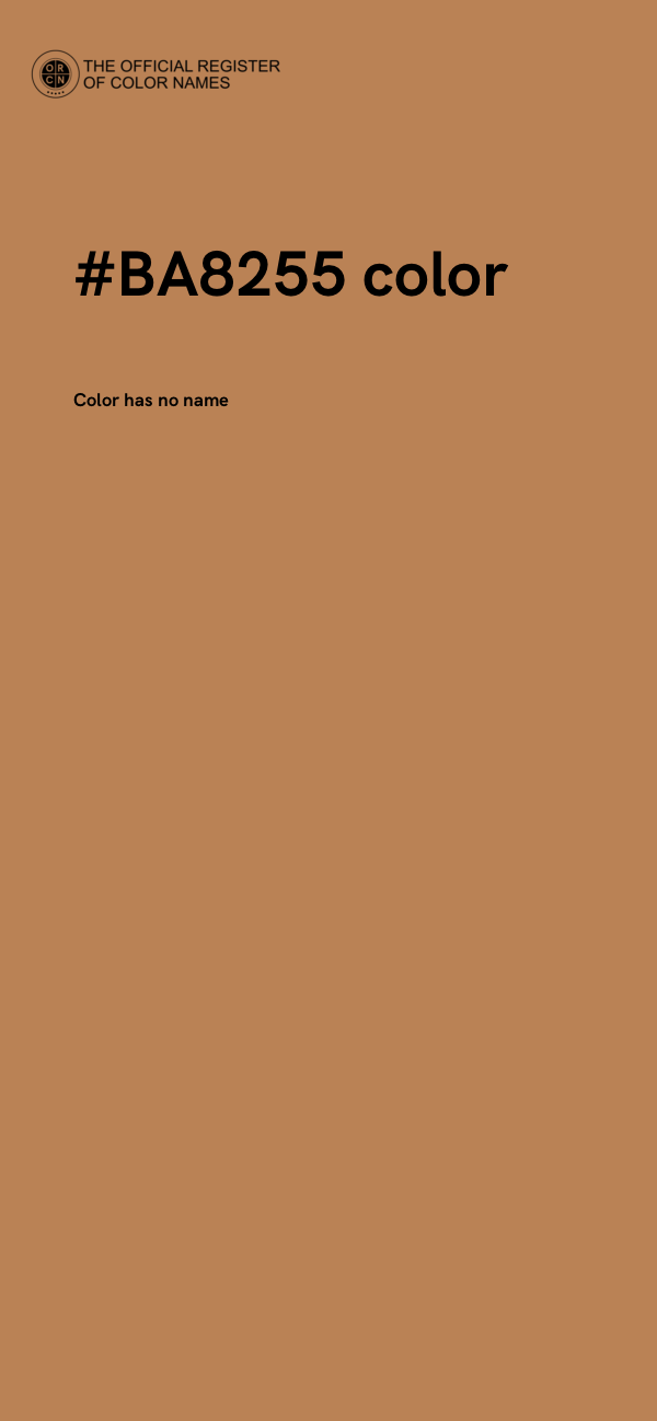 #BA8255 color image