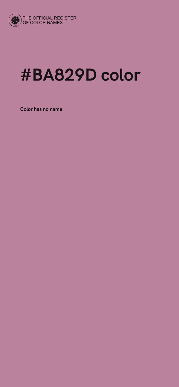 #BA829D color image