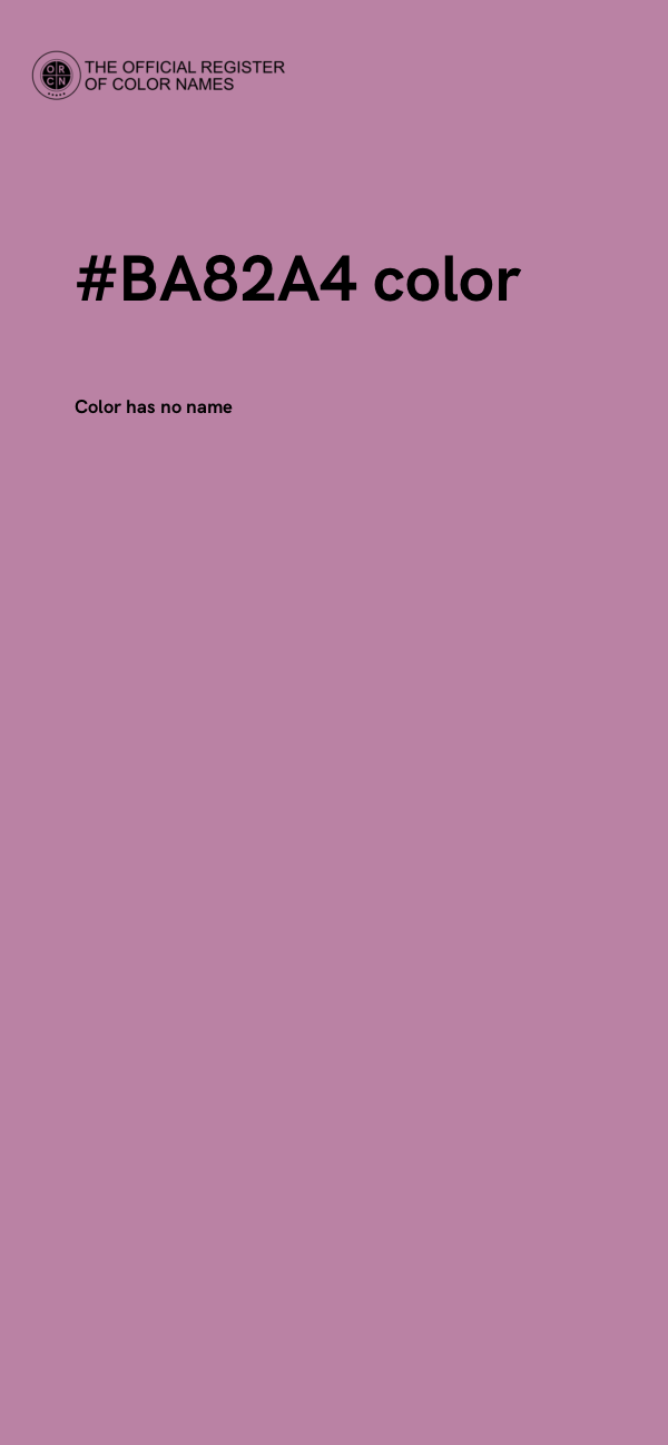 #BA82A4 color image