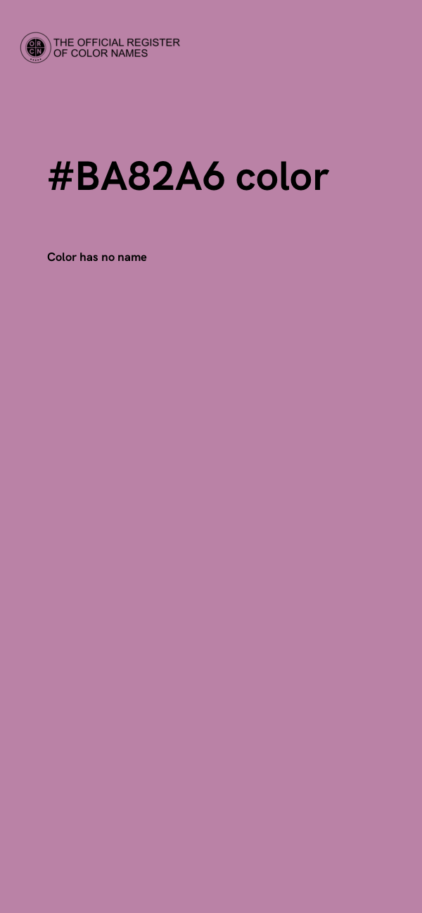 #BA82A6 color image