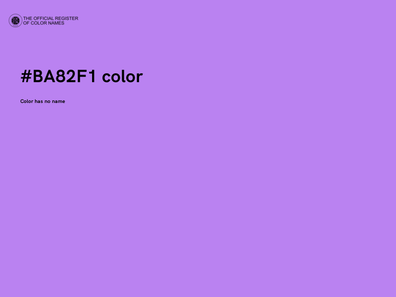 #BA82F1 color image