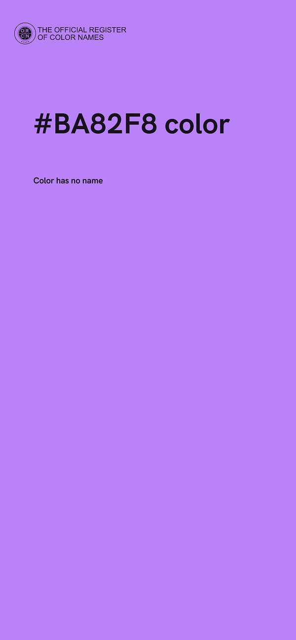 #BA82F8 color image