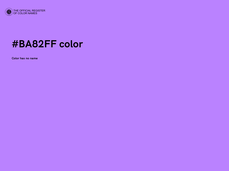 #BA82FF color image