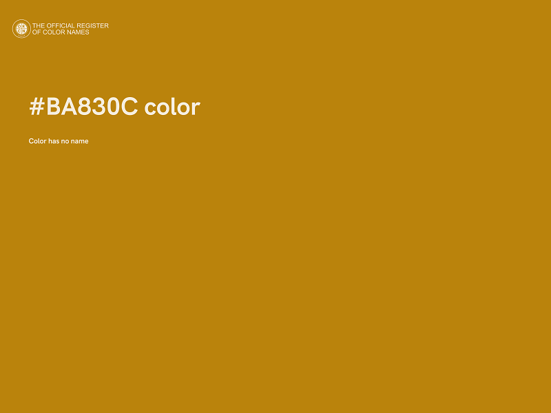 #BA830C color image