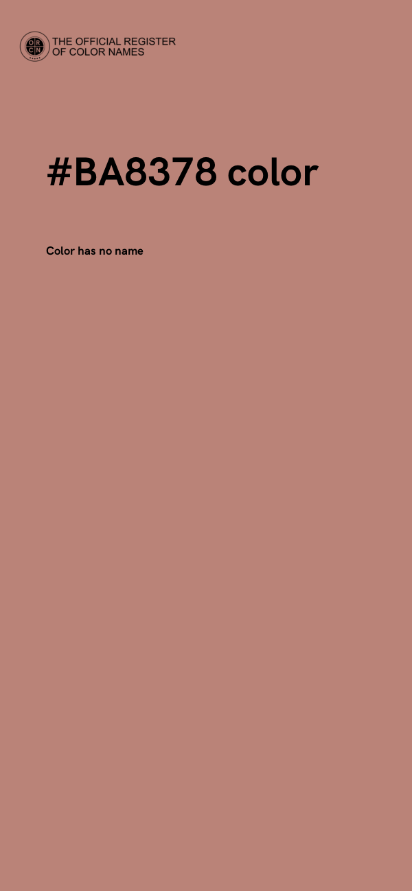 #BA8378 color image