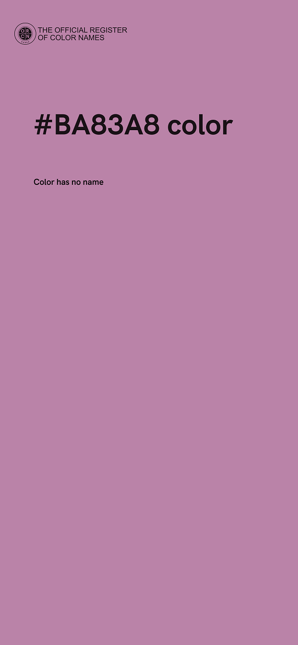 #BA83A8 color image