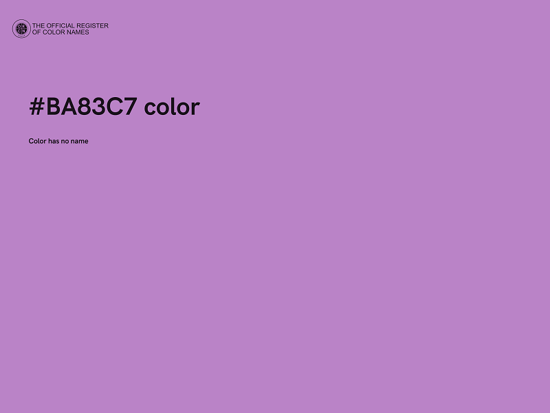 #BA83C7 color image