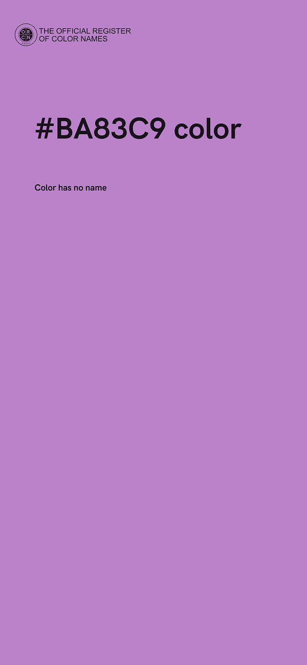 #BA83C9 color image