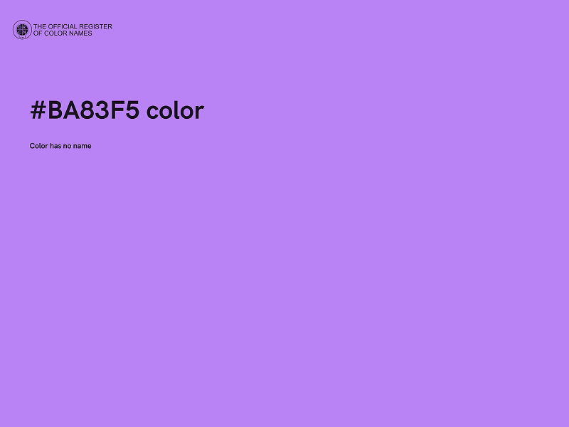 #BA83F5 color image