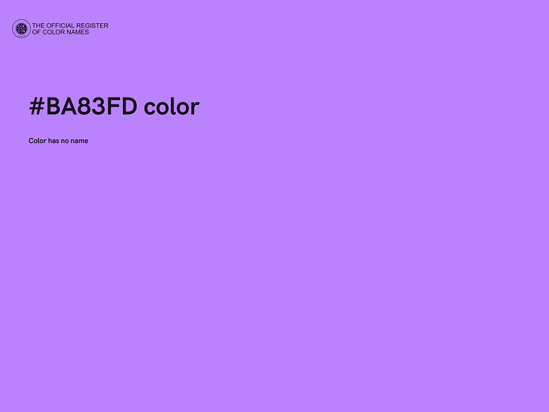 #BA83FD color image