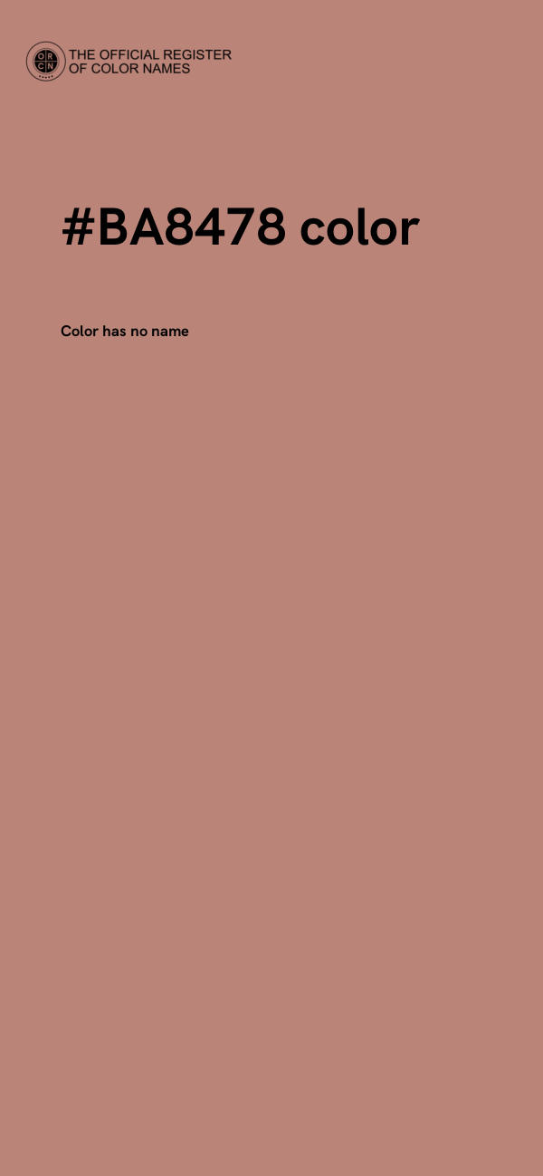 #BA8478 color image