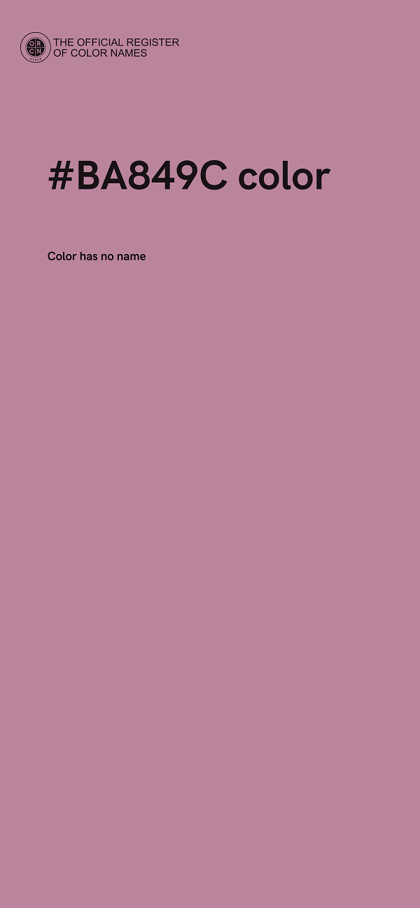 #BA849C color image