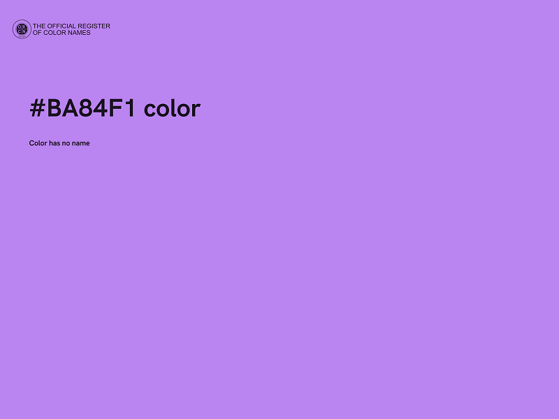 #BA84F1 color image