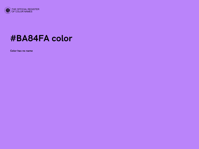 #BA84FA color image