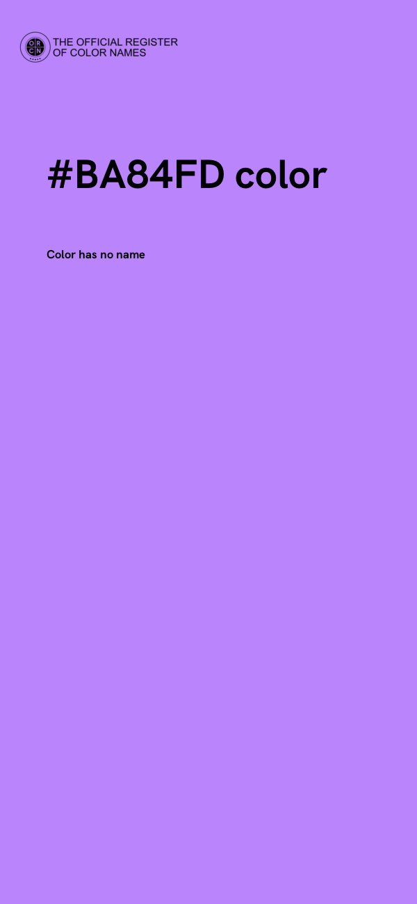 #BA84FD color image
