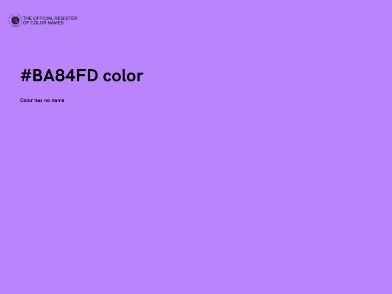 #BA84FD color image