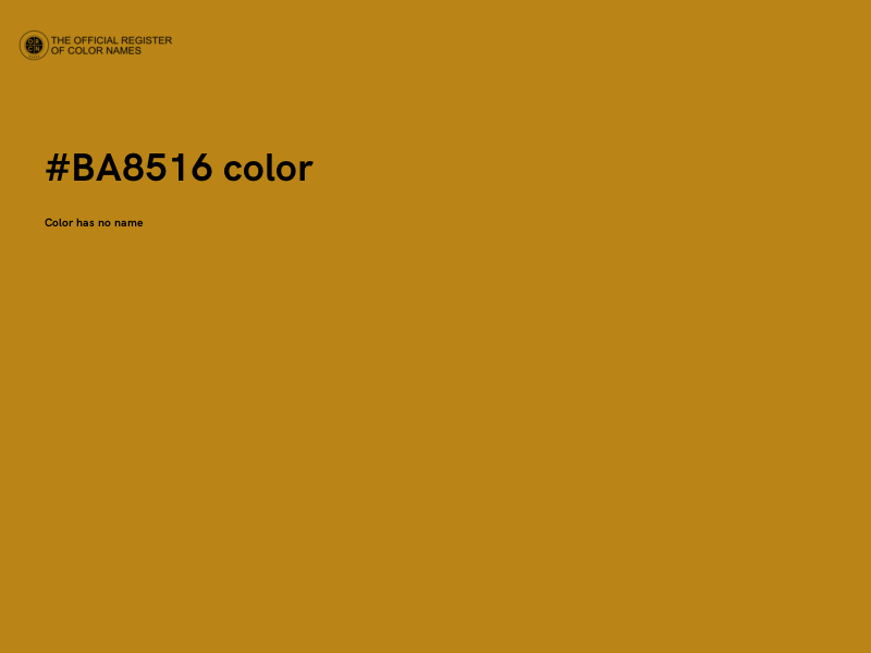 #BA8516 color image