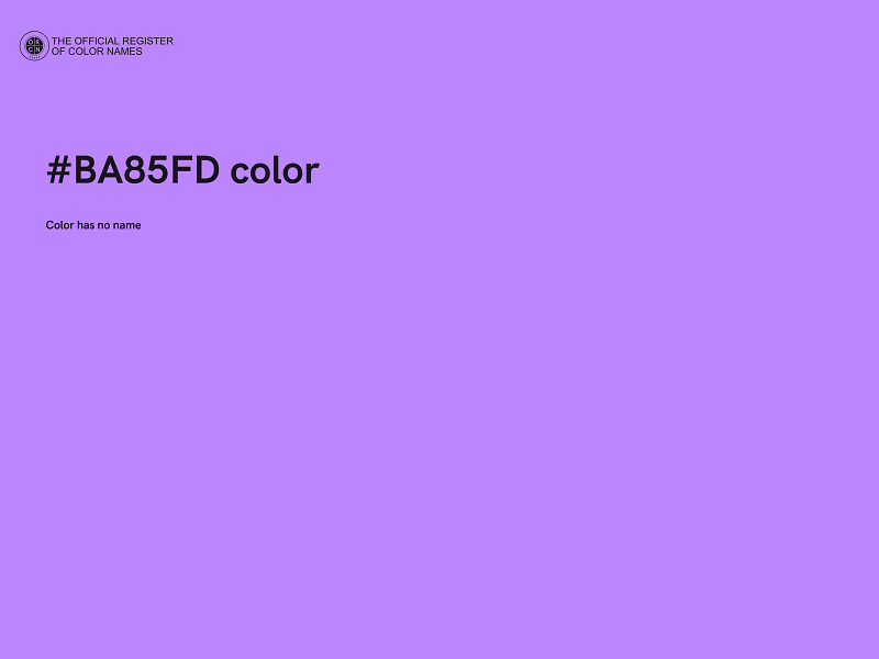 #BA85FD color image