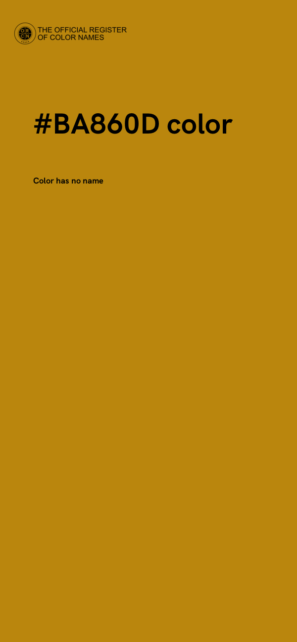 #BA860D color image