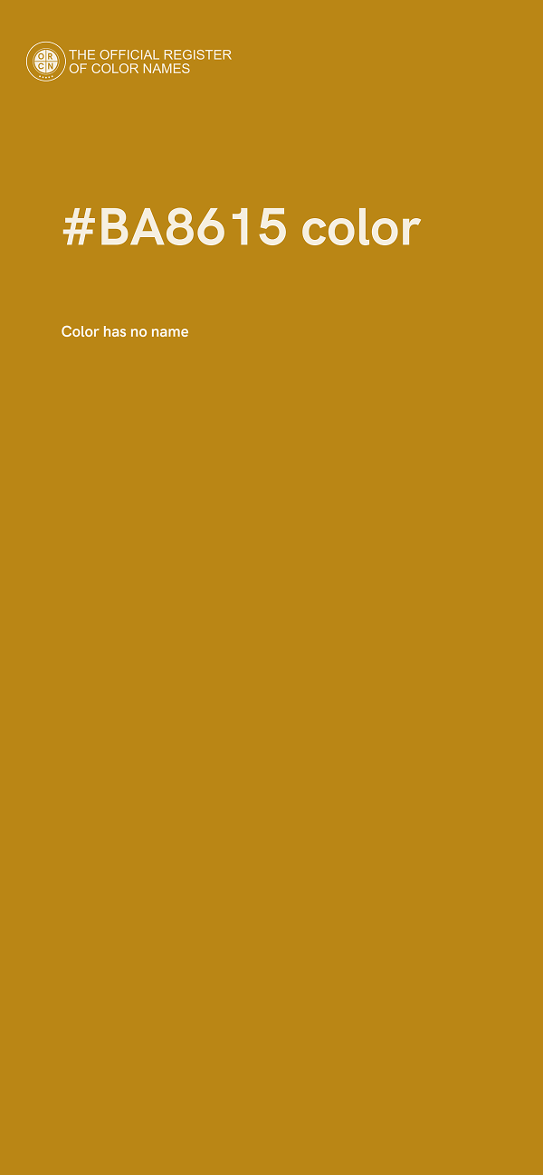 #BA8615 color image
