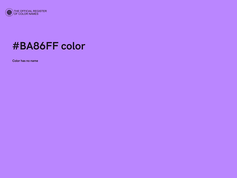 #BA86FF color image