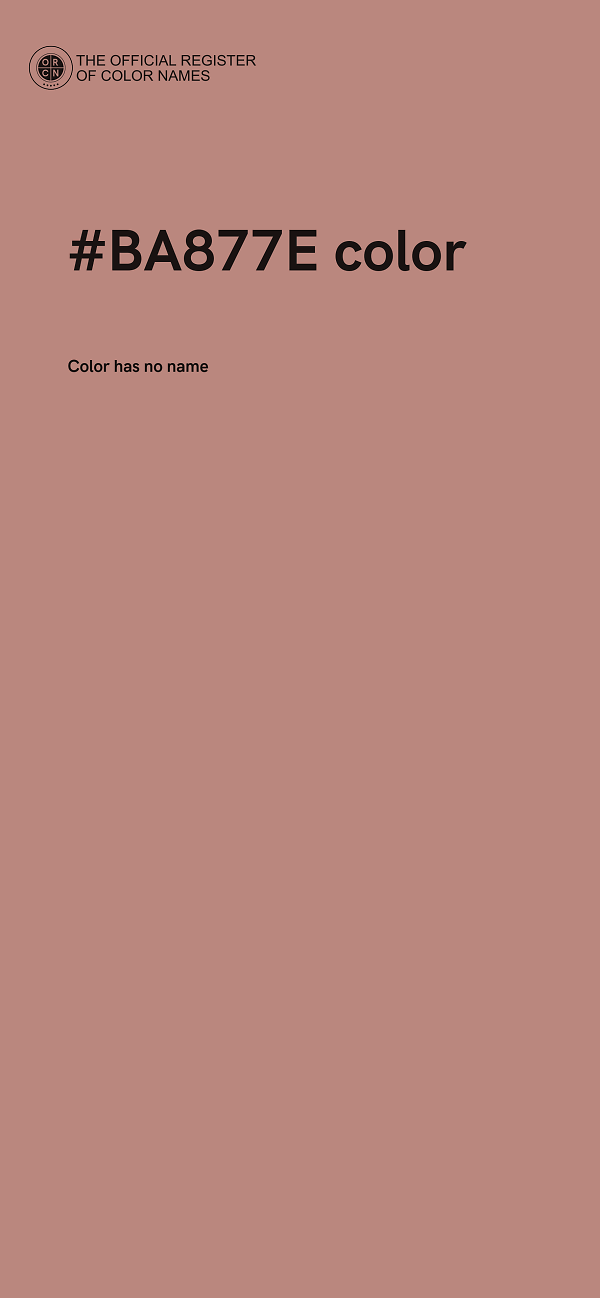 #BA877E color image