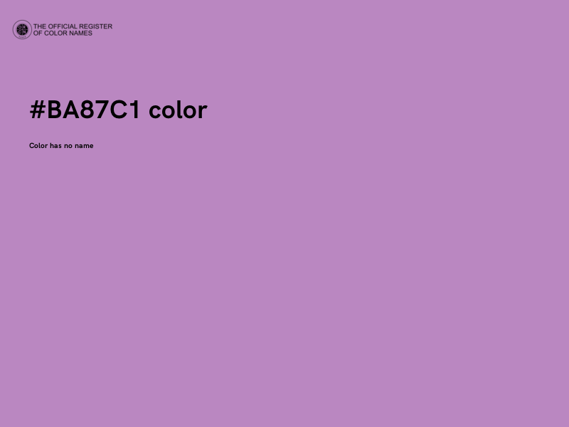 #BA87C1 color image